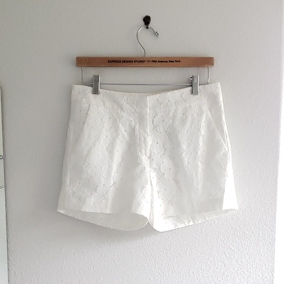 Saint Tropez West Pants - Saint Tropez West white laced shorts